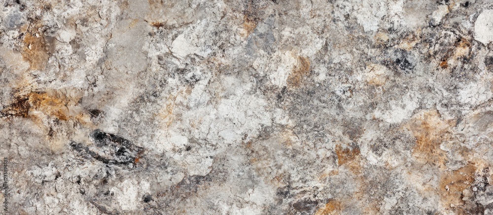 Poster granite texture surface with natural stone patterns in gray, white, and brown tones ideal for backgr