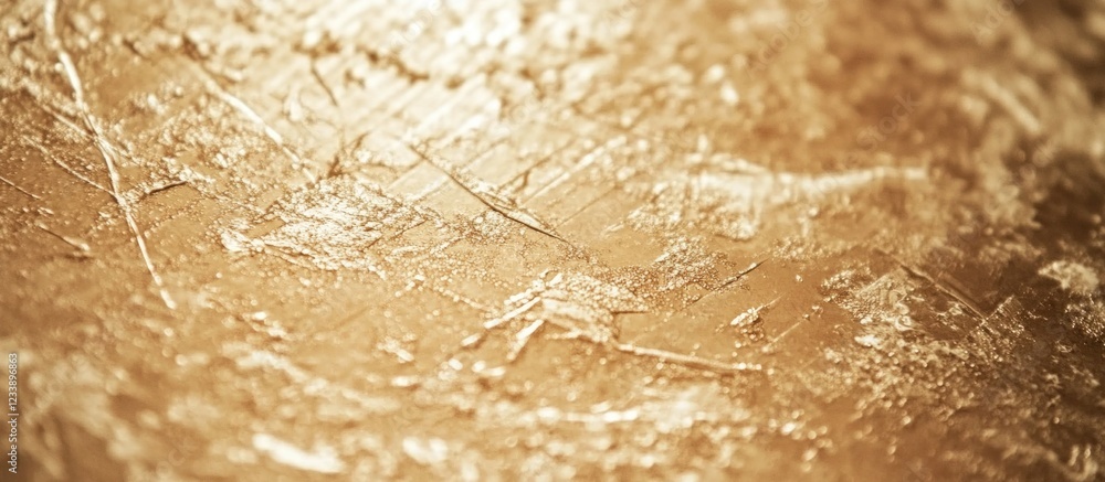 Poster textured metallic surface with golden tones and scratches suitable for backgrounds and design elemen