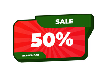 3D Pop Up Design Promo Sale Creative Designer