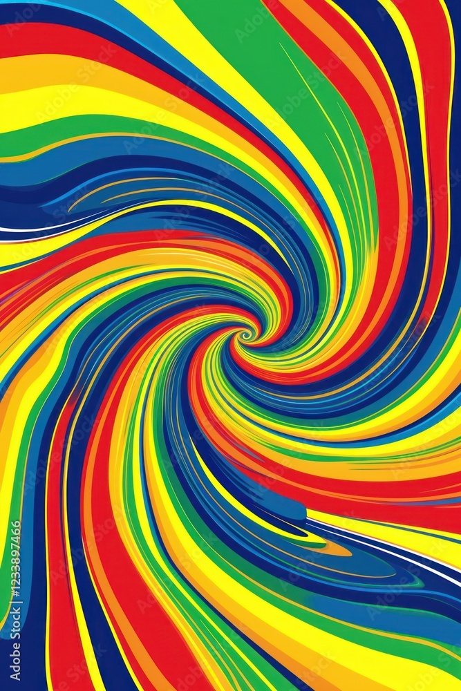 Poster swirl abstract graphics pattern.