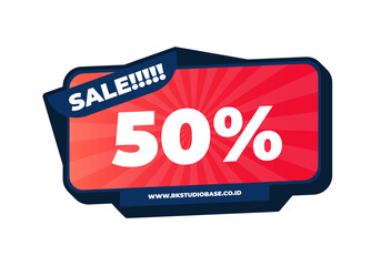 3D Pop Up Design Promo Sale Creative Designer