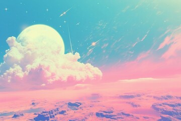 Fototapeta premium A satellite in space background backgrounds astronomy outdoors.