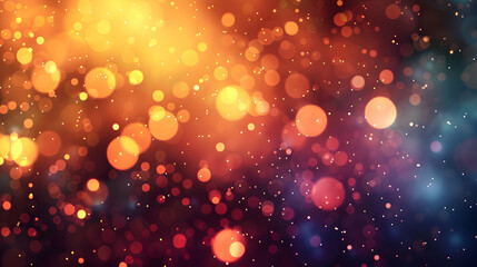 A vibrant abstract background featuring colorful bokeh lights.