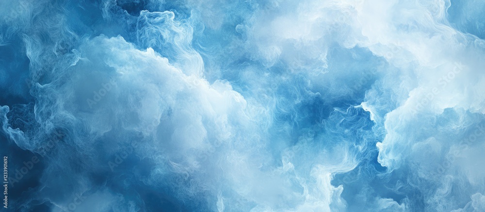 Aufkleber blue abstract cloud texture with soft gradations and layers, suitable for backgrounds or design proj