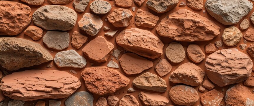 Warm ochre claystone stone with compacted fine texture background