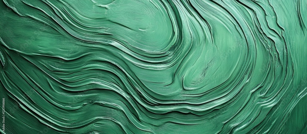 Aufkleber green textured abstract background with flowing lines and layers for use as a backdrop or design ele