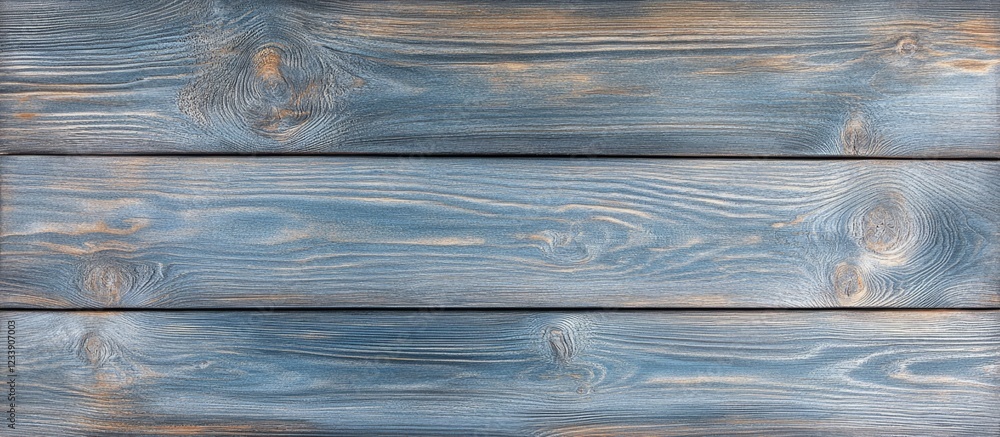 Poster blue wooden planks texture background with natural grain pattern suitable for design projects and co