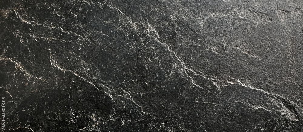 Poster black marble with white veining texture background showing depth and contrast suitable for design pr