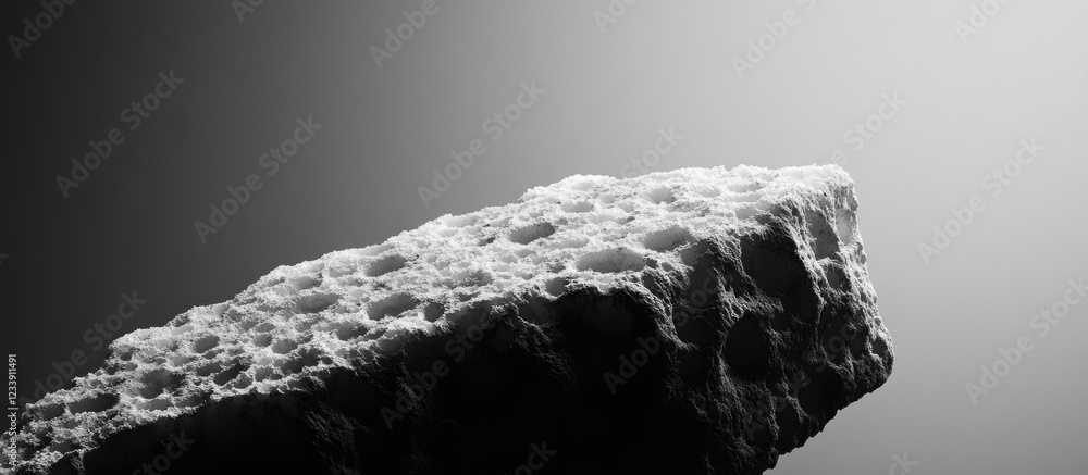 Aufkleber textured monochrome rock on a gradient background with ample copy space for overlay text