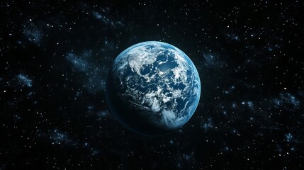 Obraz premium Stunning View of Earth from Space Celestial Sphere Planet Earth Night Sky Starry Background