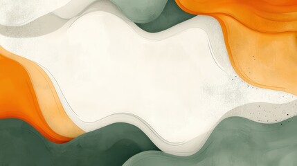 Obraz premium Abstract autumn waves background design template