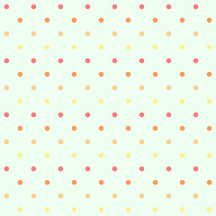 Dots pattern in summer tone, autumn tone, hot color tone background