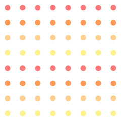 Dots pattern in summer tone, autumn tone, hot color tone background