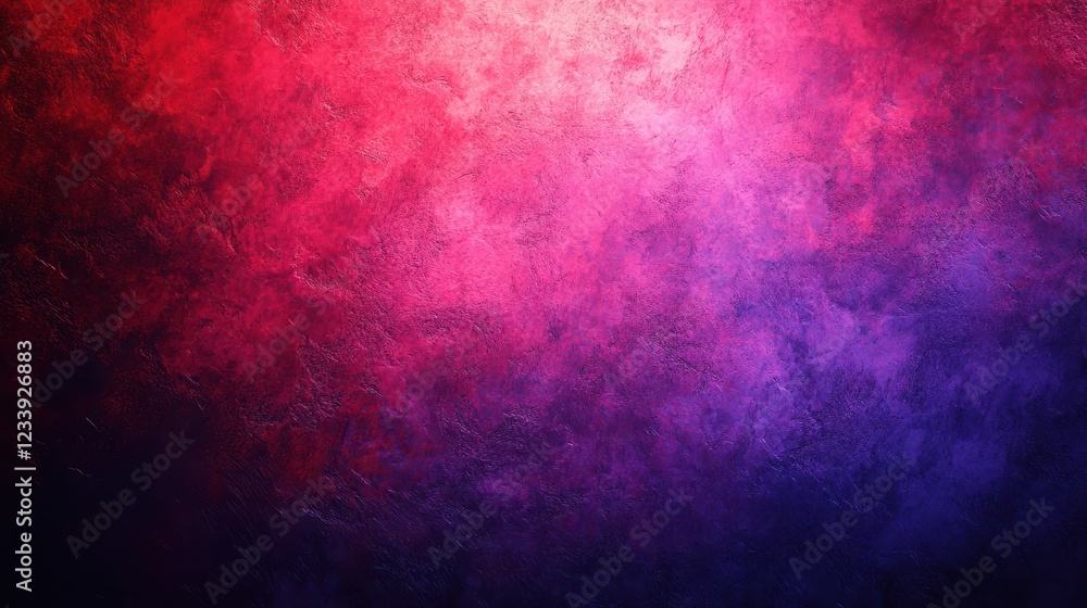 Poster a vibrant red and purple grainy gradient background with a dynamic noise texture, perfect for eye-ca