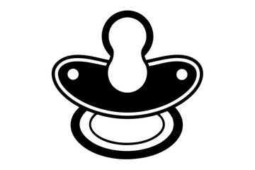 Baby pacifier clipart vector art and illustration