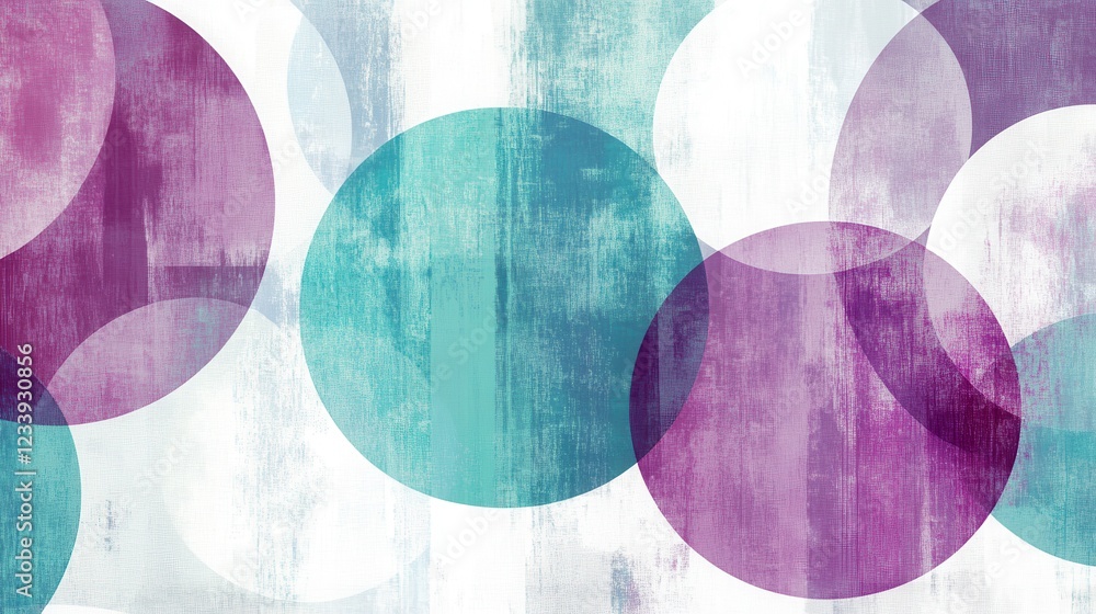 Aufkleber A visually captivating background featuring geometric circle shapes with a grainy texture.