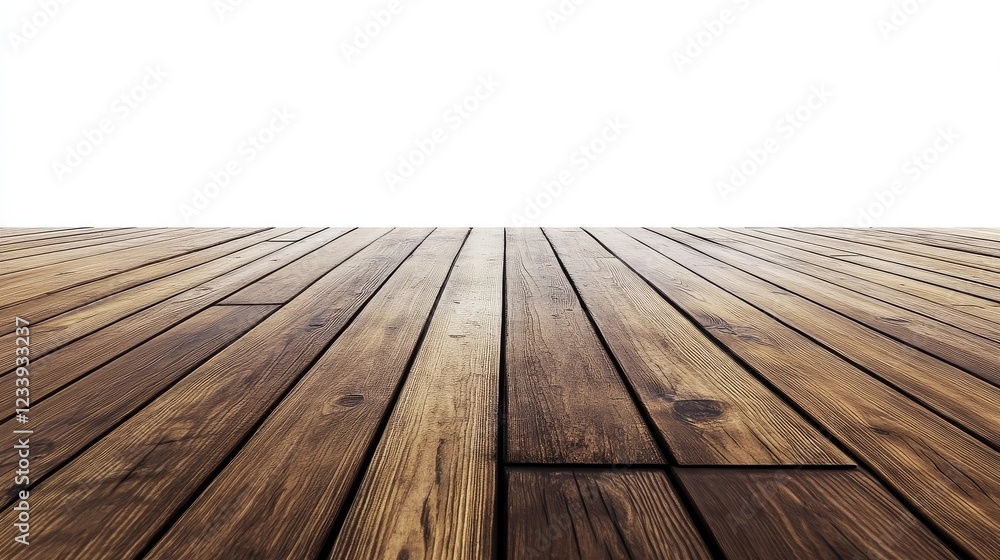 Poster wooden floor planks arranged in parallel with a bright background creating a clean and minimalistic 