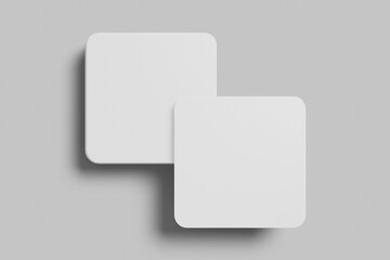 Blank Coasters Square Mockup