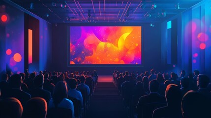 Online Live Conference Event With Virtual Audience