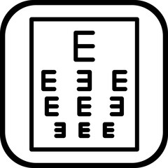 733-Eye Chart Icon style