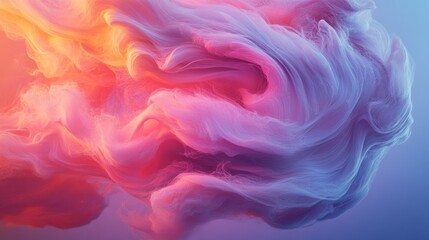 Fototapeta premium Abstract swirling colorful ink underwater, studio background, design element