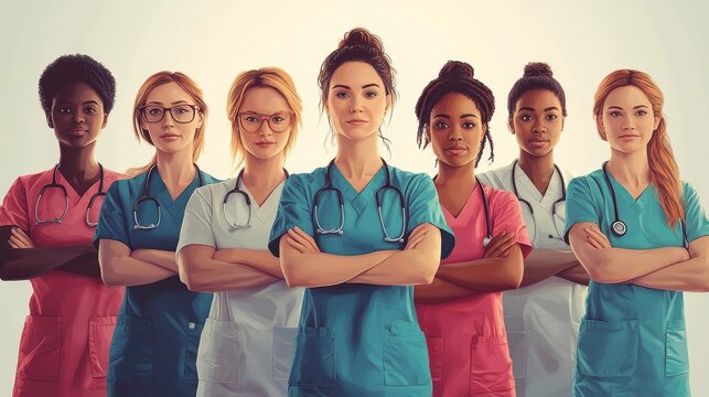 Group Dominator Doctor Bullying Diverse Nurses