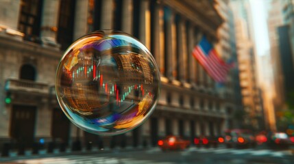Economic Bubble Burst: The rapid deflation of an overvalued market, resulting in financial losses and prompting a realignment of the economy.
