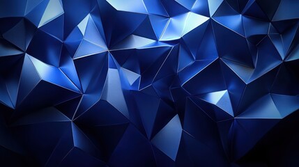 Obraz premium Abstract blue polygonal background texture