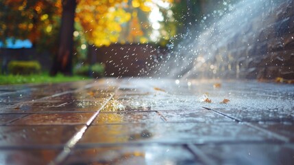 Cleaning Public Spaces: Water is used to wash public areas like streets, sidewalks, and buildings, helping maintain cleanliness and promoting a healthier, more attractive city.

