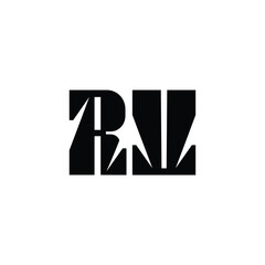 RV monogram logo design letter text name symbol monochrome logotype alphabet character simple logo