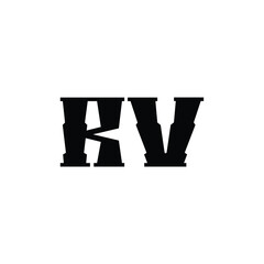 RV monogram logo design letter text name symbol monochrome logotype alphabet character simple logo