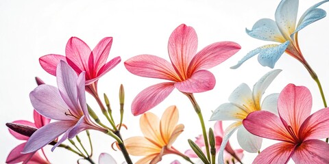 Obraz premium Ethereal Watercolors: Blooming Flower Patterns in Vibrant Hues