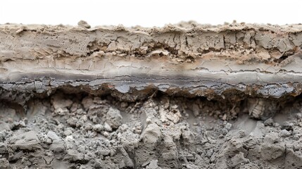 Obraz premium Construction Foundations: By using sand layers, construction foundations are stabilized and drainage is improved, contributing to stronger, more reliable buildings. 