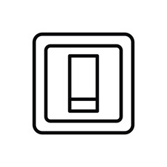 light switch icon design vector template