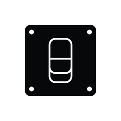 light switch icon design vector template