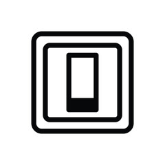 light switch icon design vector template