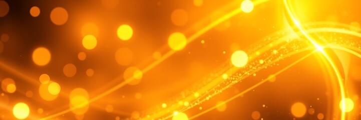 Golden lights creating a warm and inviting ambiance in evening setting