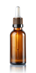dropper bottle isolated on white background