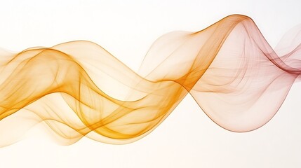 Abstract Orange and Brown Wave Design