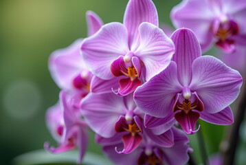 Obraz premium Closeup of vibrant purple orchid