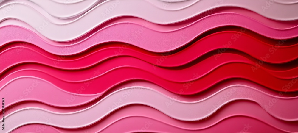 Poster seamless abstract gradient in shades of pink with wave texture, background with fluid lines