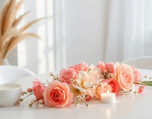 Primer plano de hermosas flores.