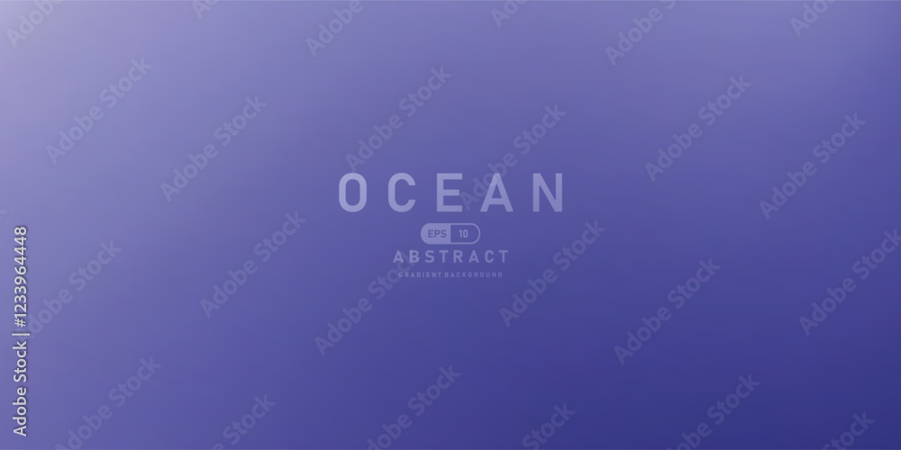 Leinwandbilder ocean gradient background with smooth blue tones creating calming abstract design