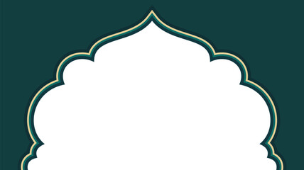 Elegant Eid Card Template with Arabic Design