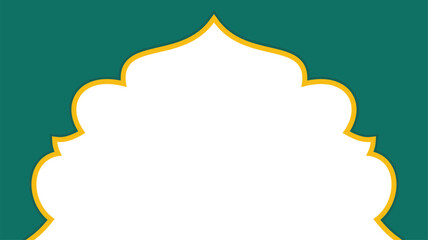 Islamic Luxury Background with Gold and Green Theme