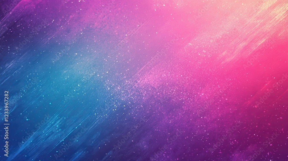 Fototapete an abstract gradient background blending pink, blue, and purple hues with a grainy noise texture. th