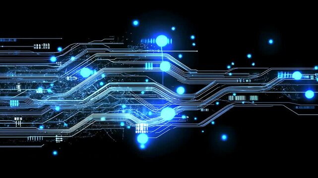 Digital network, data flow, glowing, abstract background, tech concept