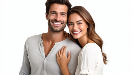 Portrait of a happy, smiling young couple