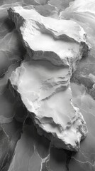 Obraz premium Abstract Rock Formations: Grey Scale