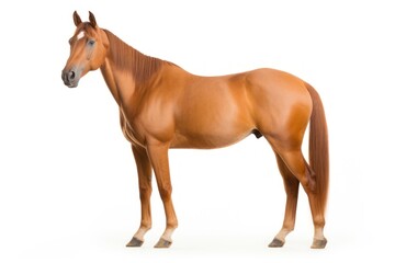 Fototapeta premium Horse animal mammal white background.